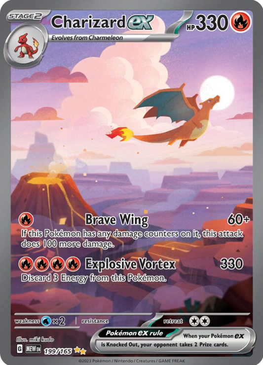 Charizard ex - 199/165 - SV: Scarlet & Violet 151 (MEW)